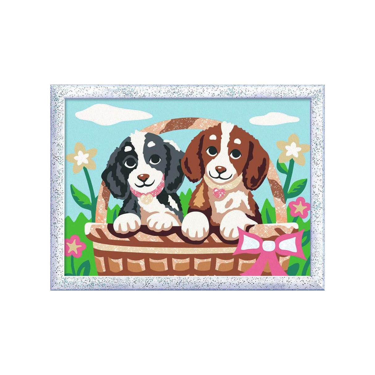 Ravensburger Creart Paint by Number Dogs in Basket