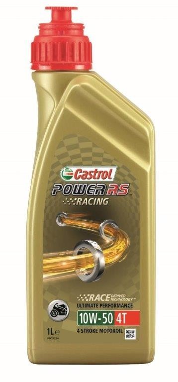 Castrol Oil Power RS Racing 4T 10W-50 bottle of 1 liter