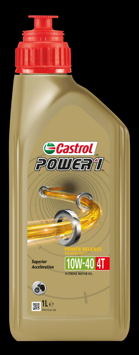 Castrol Oil Power RS 4T 10W-40 bottle of 1 liter