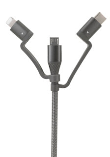 Kabel do transmisji danych i ładowania 3 w 1 o długości 120 cm