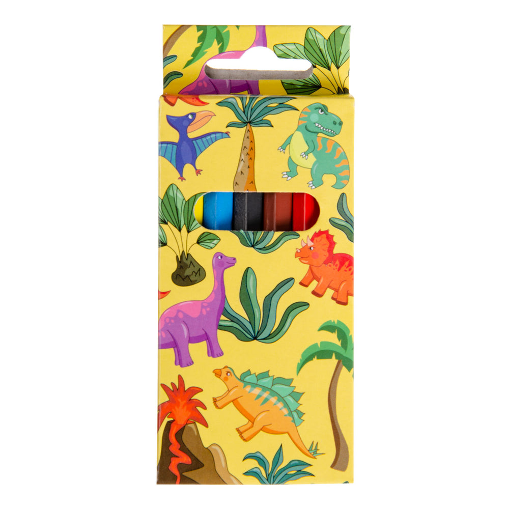 Duckiez colored pencils dino, 6 pcs.
