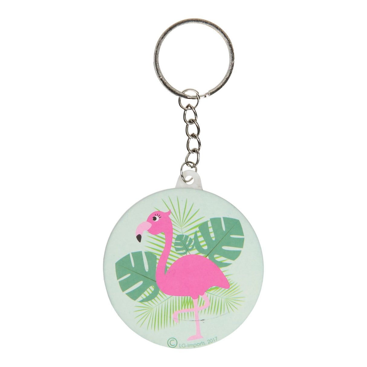 LG-imports key ring flamingo with mirror