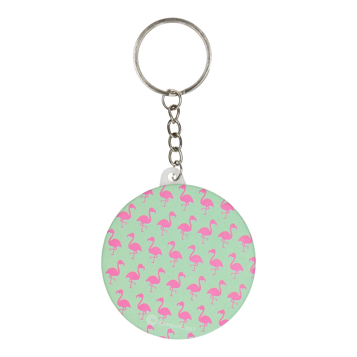 LG-imports key ring flamingo with mirror