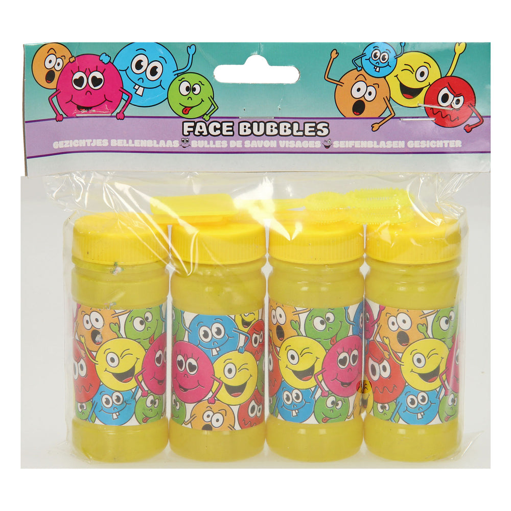 Duckiez bubble blower smiley face, 4x50ml