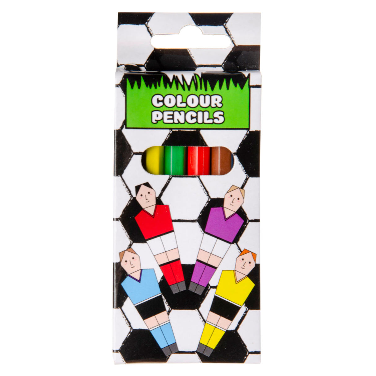 Duckiez colored pencils football, 6 pcs.