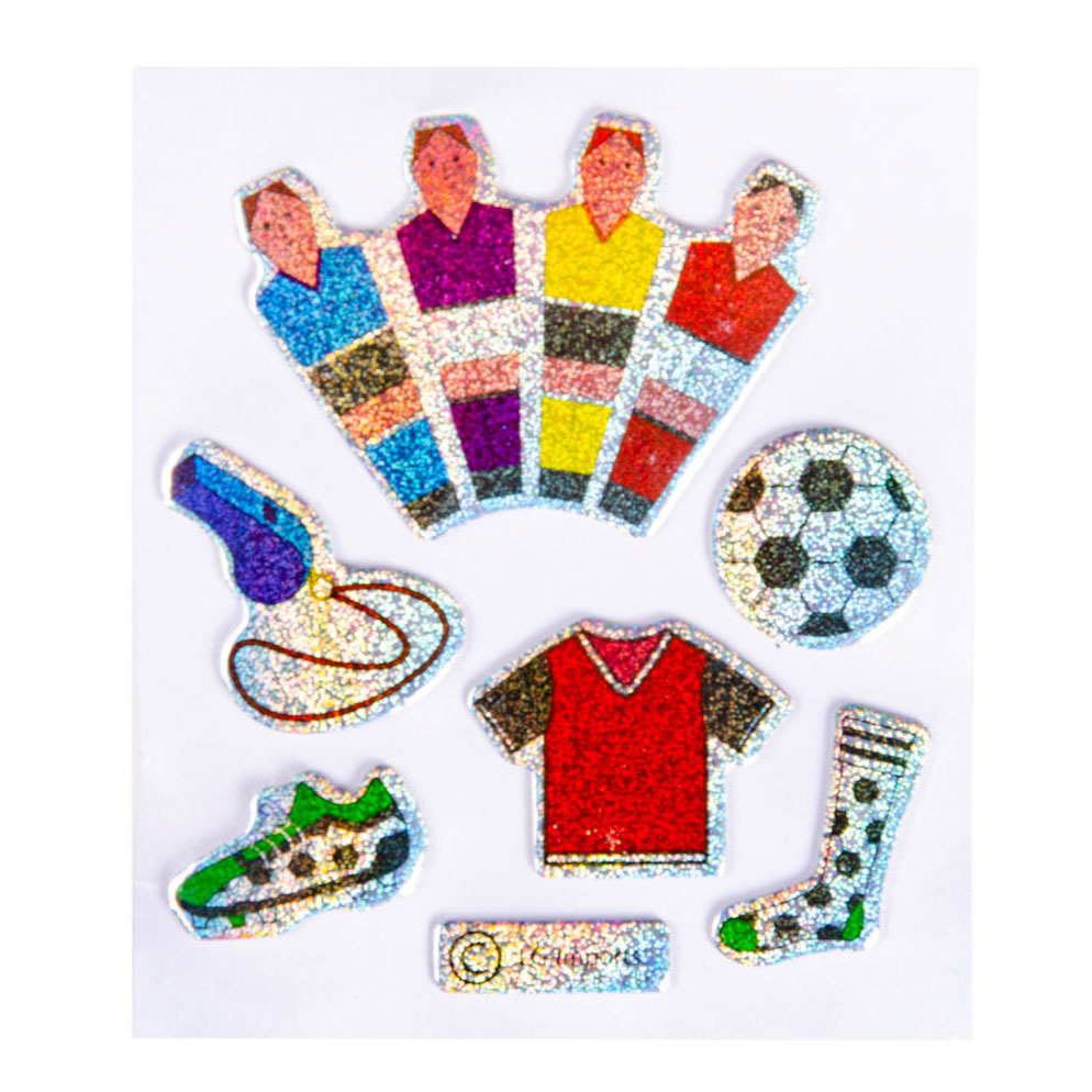Duckiez stickers football glitter
