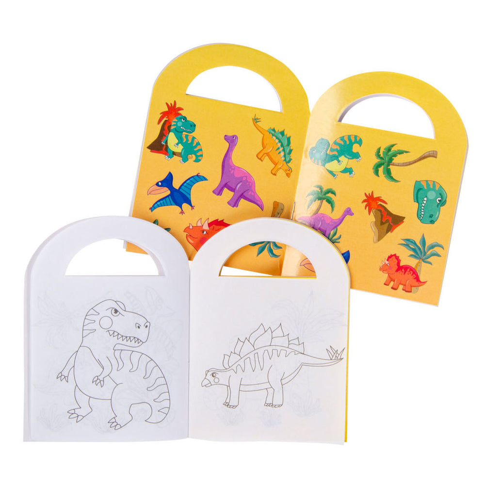 Duckiez Malbuch mit Stickern Dinosaurus