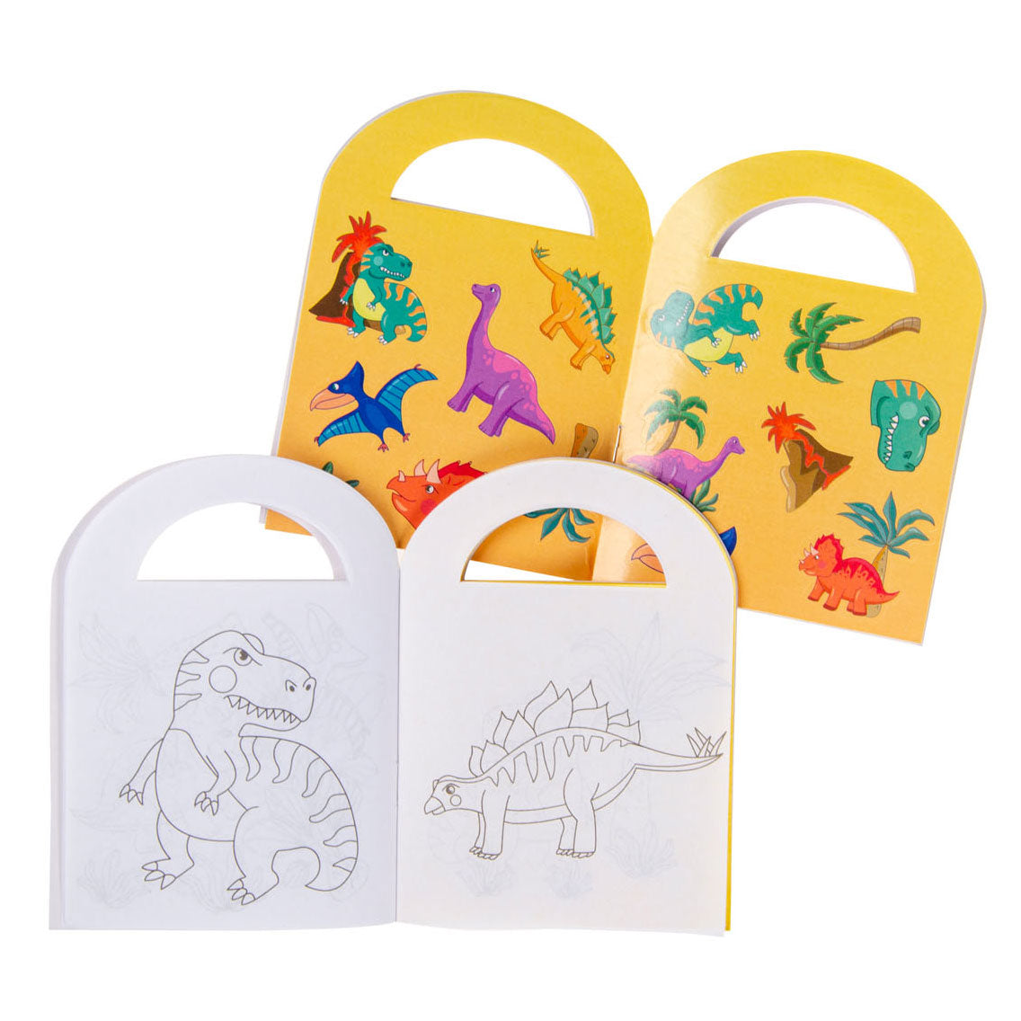 Duckiez Malbuch mit Stickern Dinosaurus