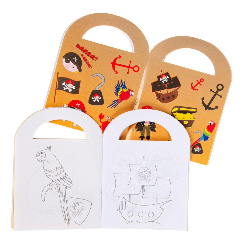 Duckiez Malbuch mit Aufklebern Pirat