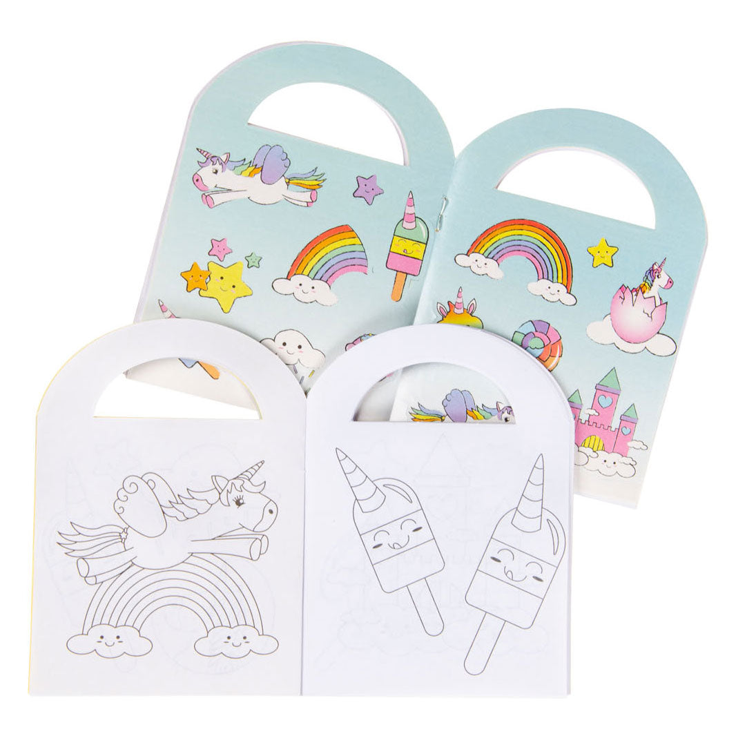 Pobarvanka Duckiez z nalepkami samoroga