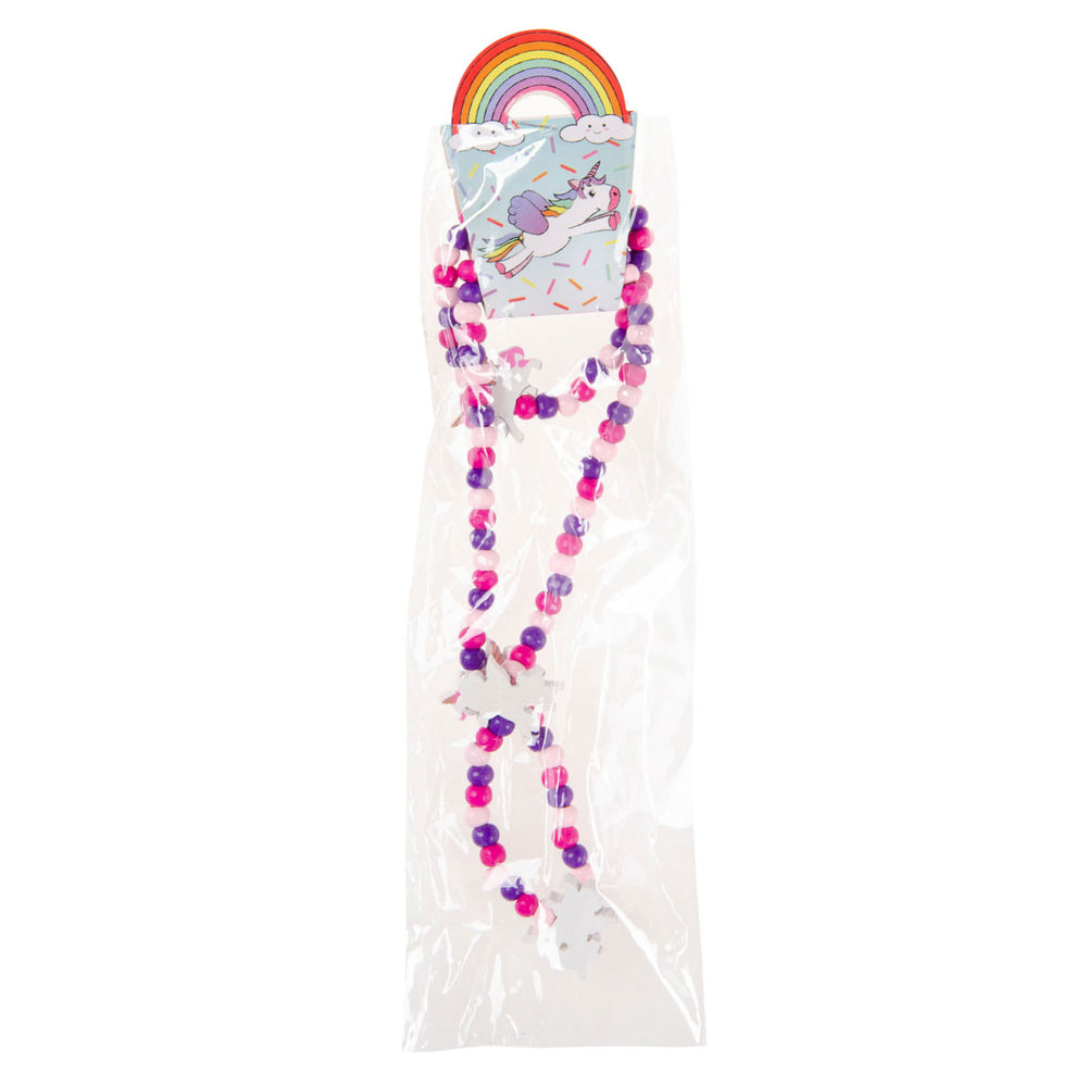 Duckiez wooden necklace and bracelet unicorn