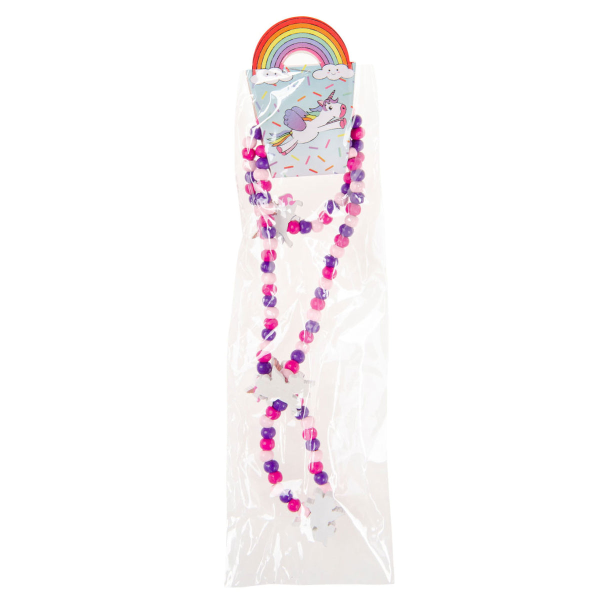 Duckiez wooden necklace and bracelet unicorn