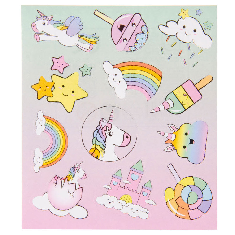 Duckiez unicorn sticker sheet