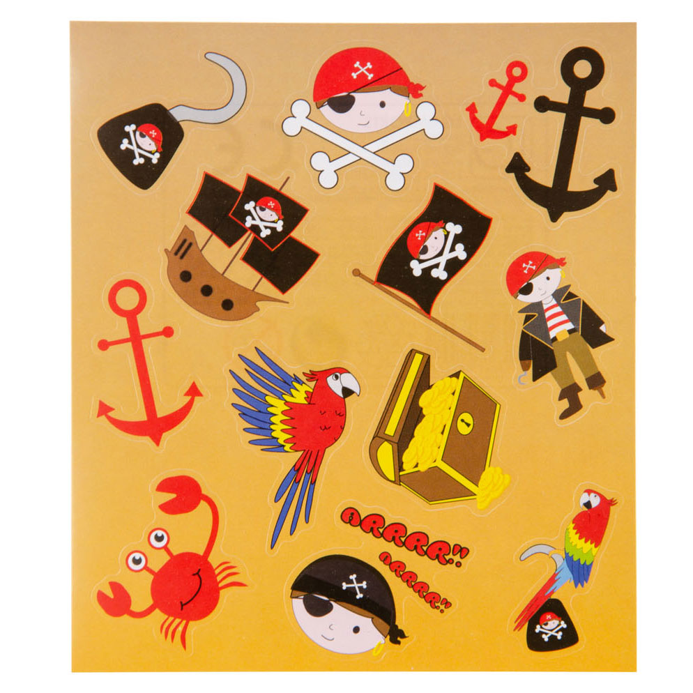 Duckiez sticker sheet pirate