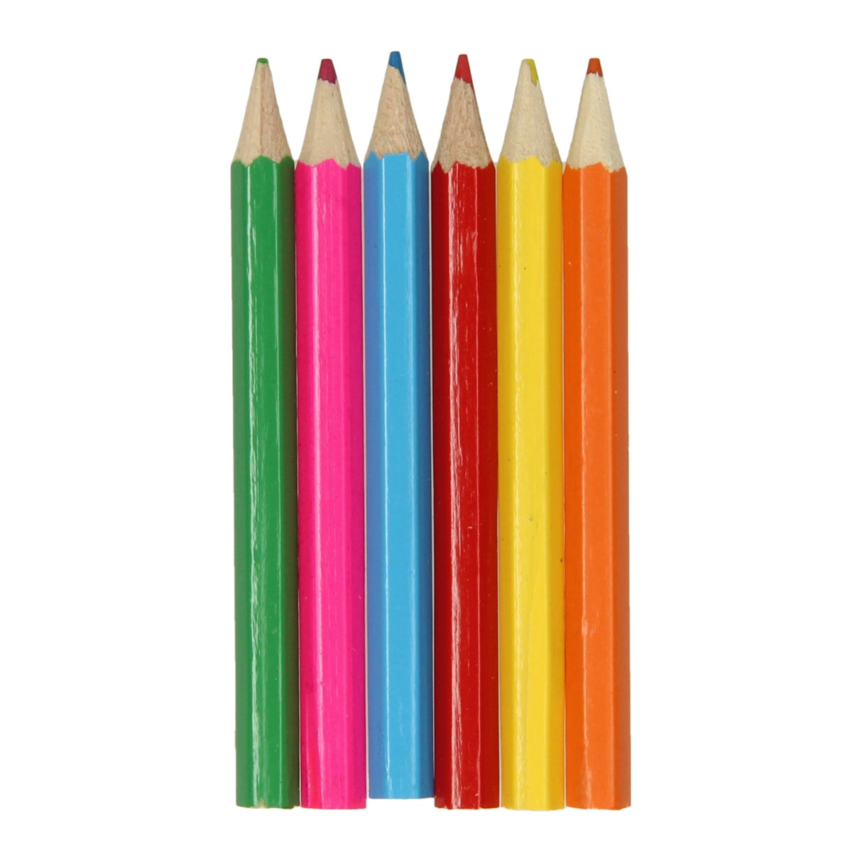 Duckiez colored pencils laughing face, 6 pcs.