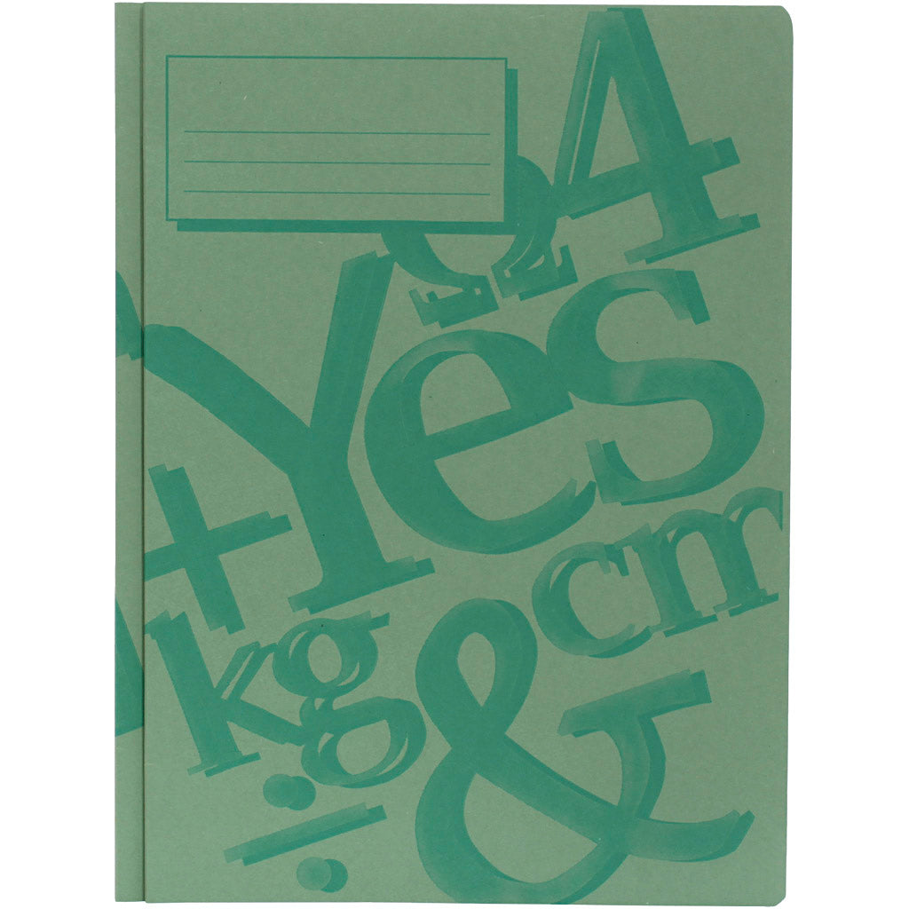 Workbook, A4, green, 100 pieces 1 box