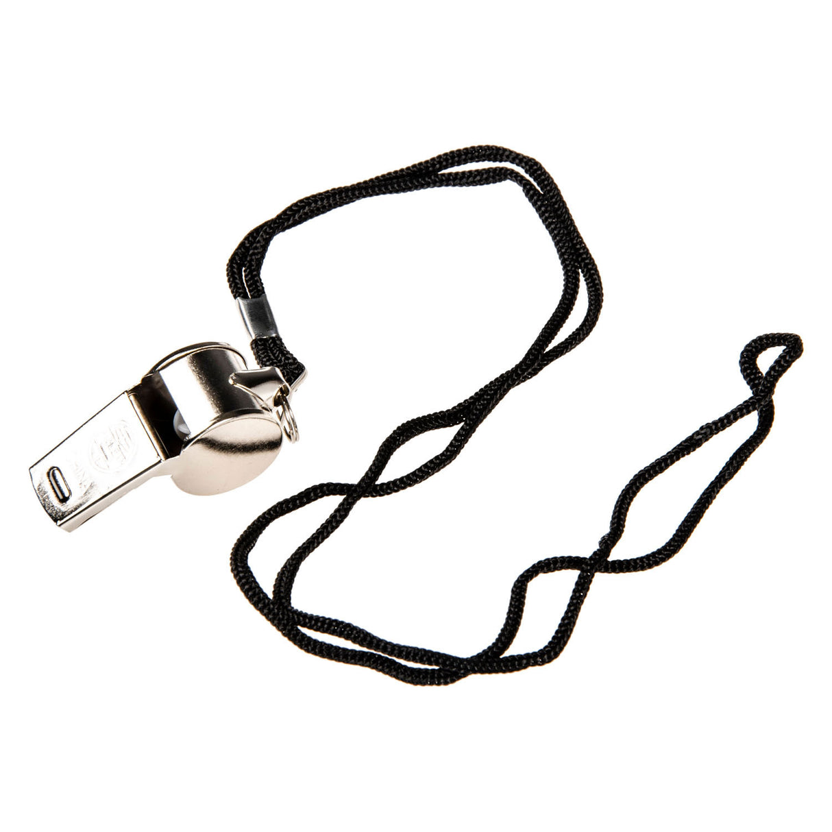 Duckiez metal whistle on a cord