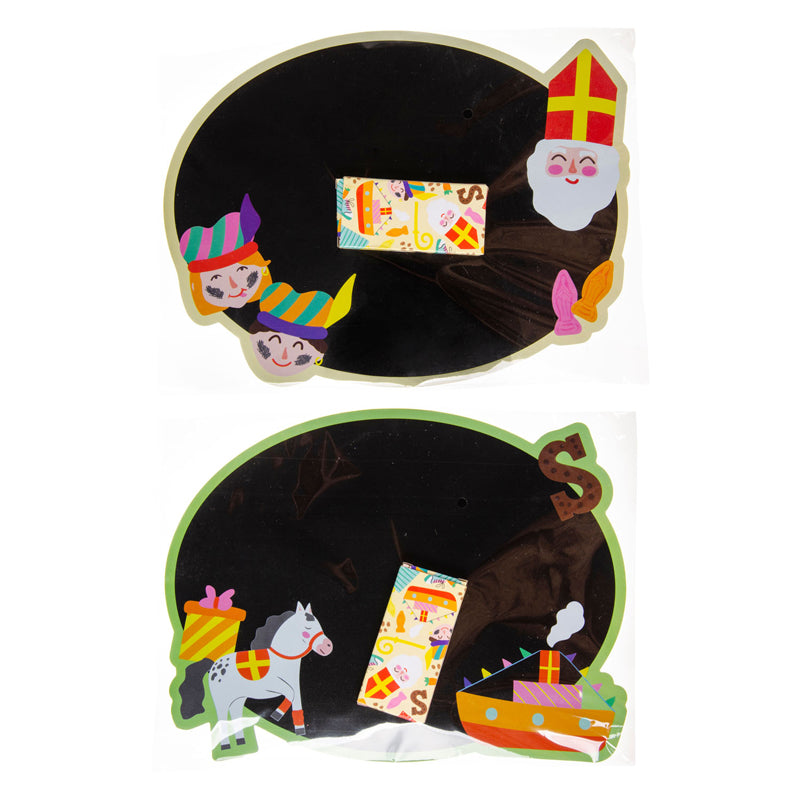 Tableau Duckiez Père Noël avec craie