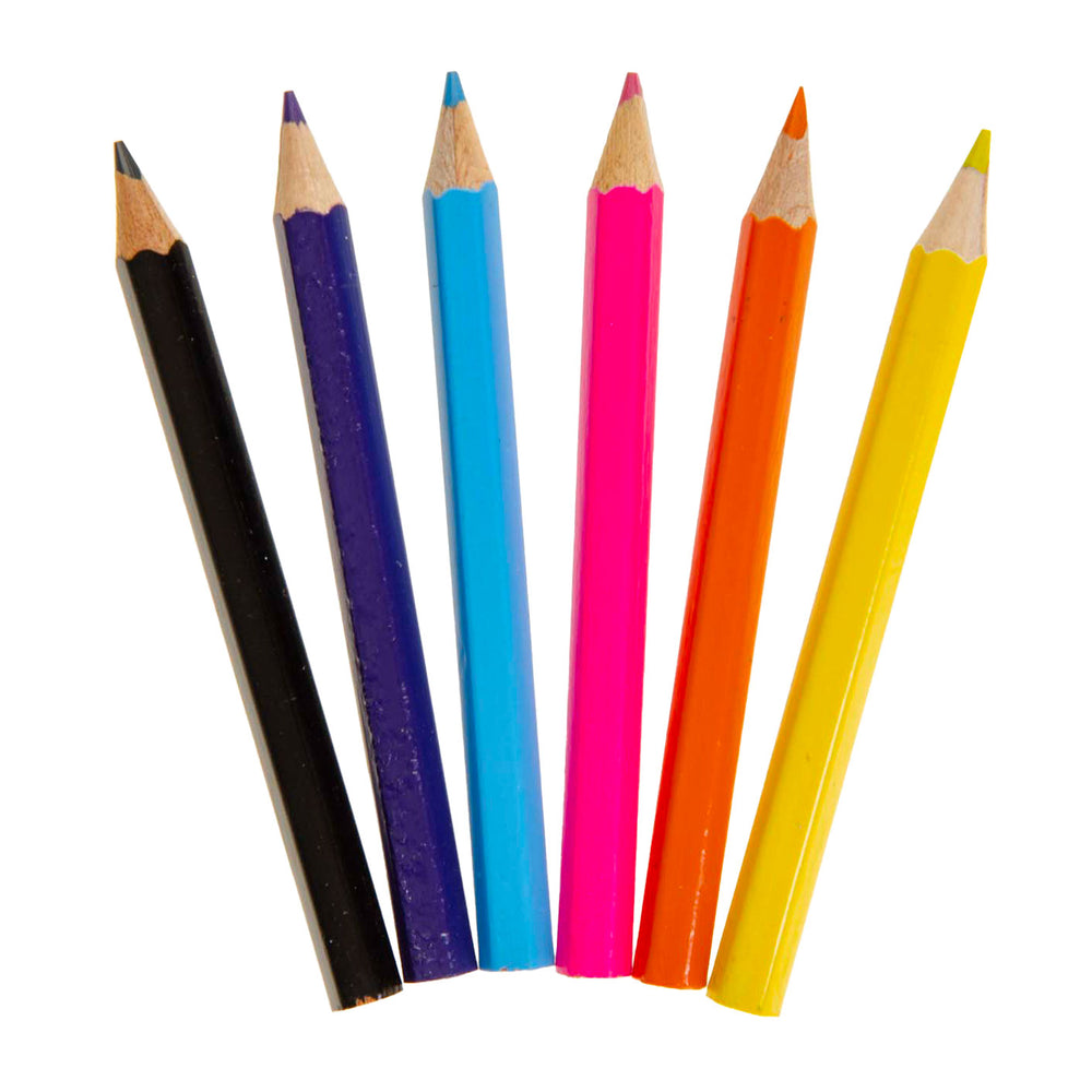 Duckiez superhero colored pencils, 6 pcs.