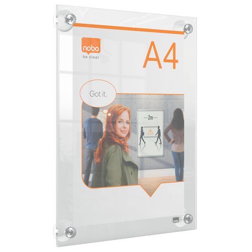 Nobo posterlijst a4 346 x 24 plexiglas herplaatsbaar