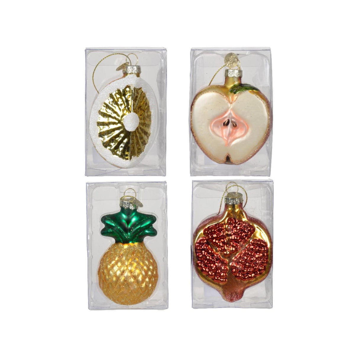 Decoris julevedhæng frugtglas 7cm