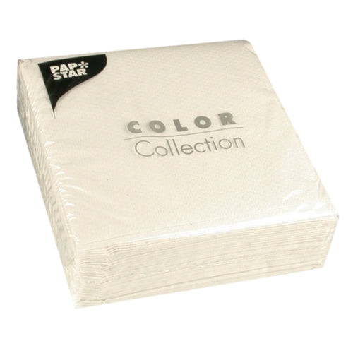 Papstar 100 servetter 33x33 vit