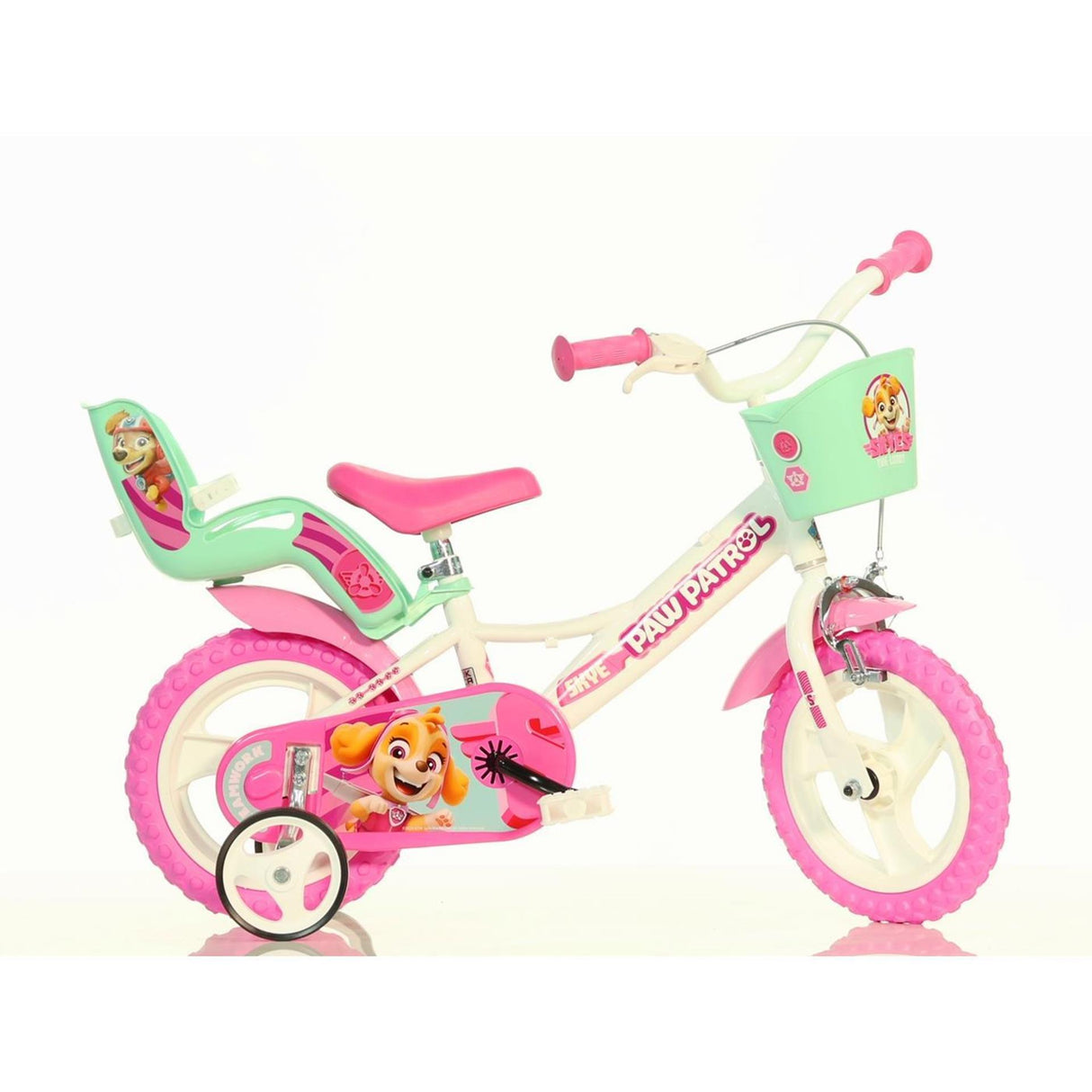 Dino bikes meninas bicicleta pata patrulha skye 12 polegadas