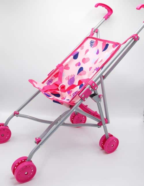 Vedes doll buggy with hearts foldable