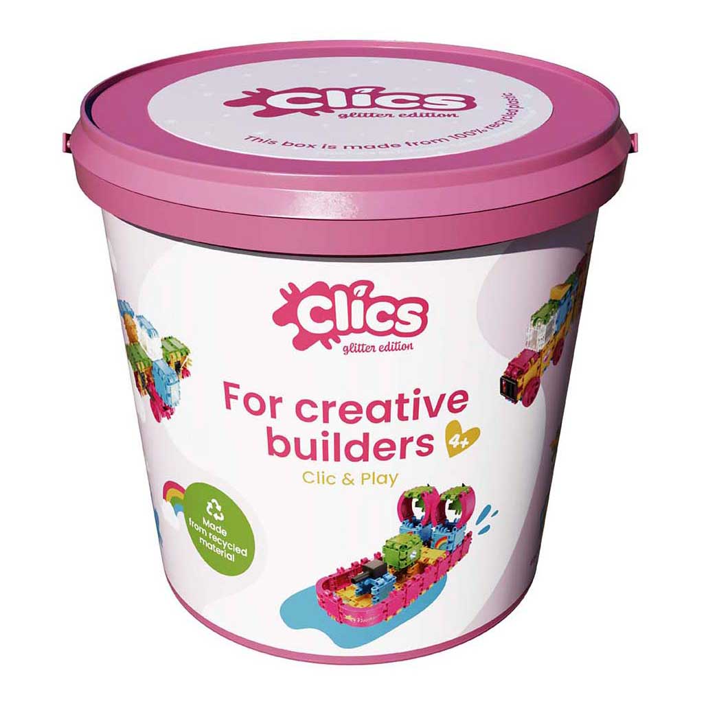 CLICS Building Blocks - Glitter Bouwset 8in1