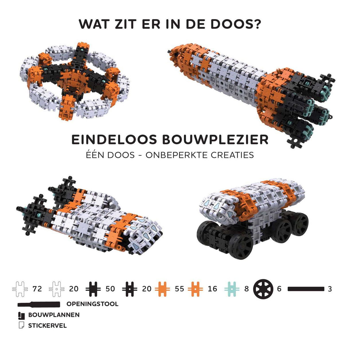 Clics nano - space builders bouwset - 250dlg.