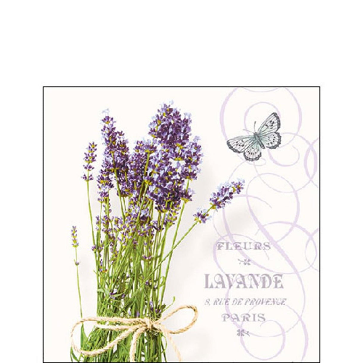 Ambiente servet 25cm bunch of lavender