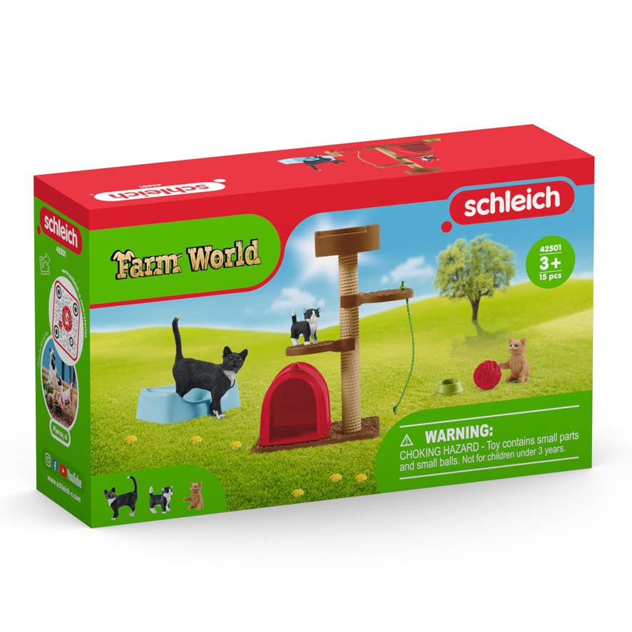 Schleich FARM WORLD Playtime for Cute Cats and Kitties 42501