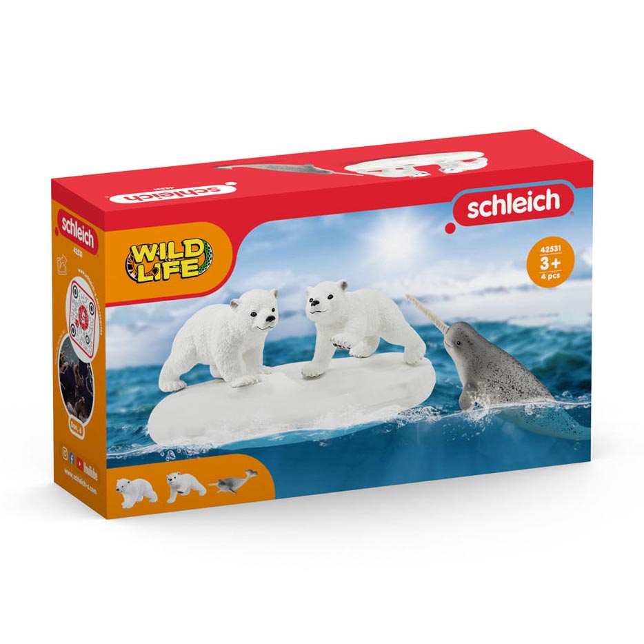 Schleich Wild Life Polar Bear Slide Party