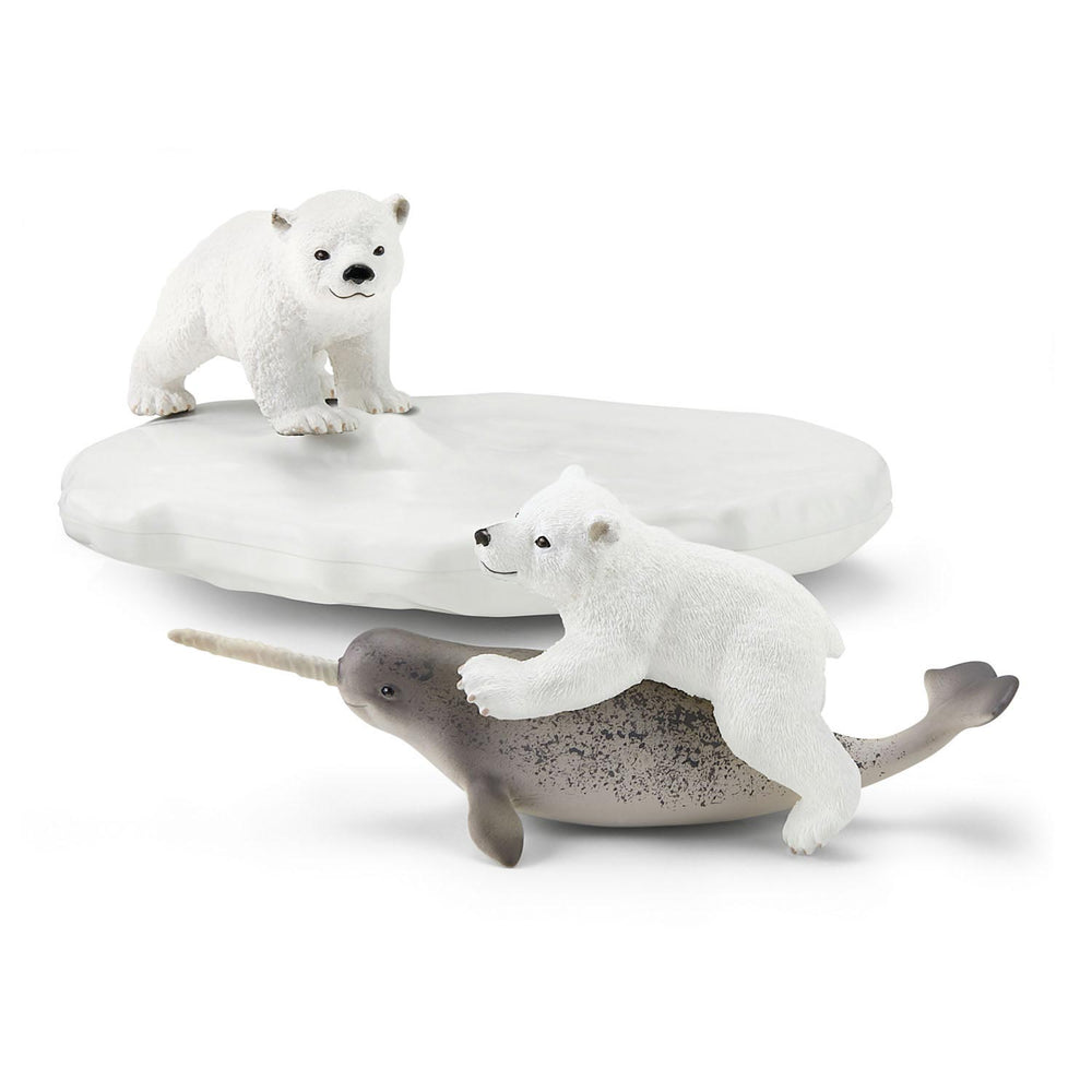 Schleich Wild Life Polar Bear Slide Party