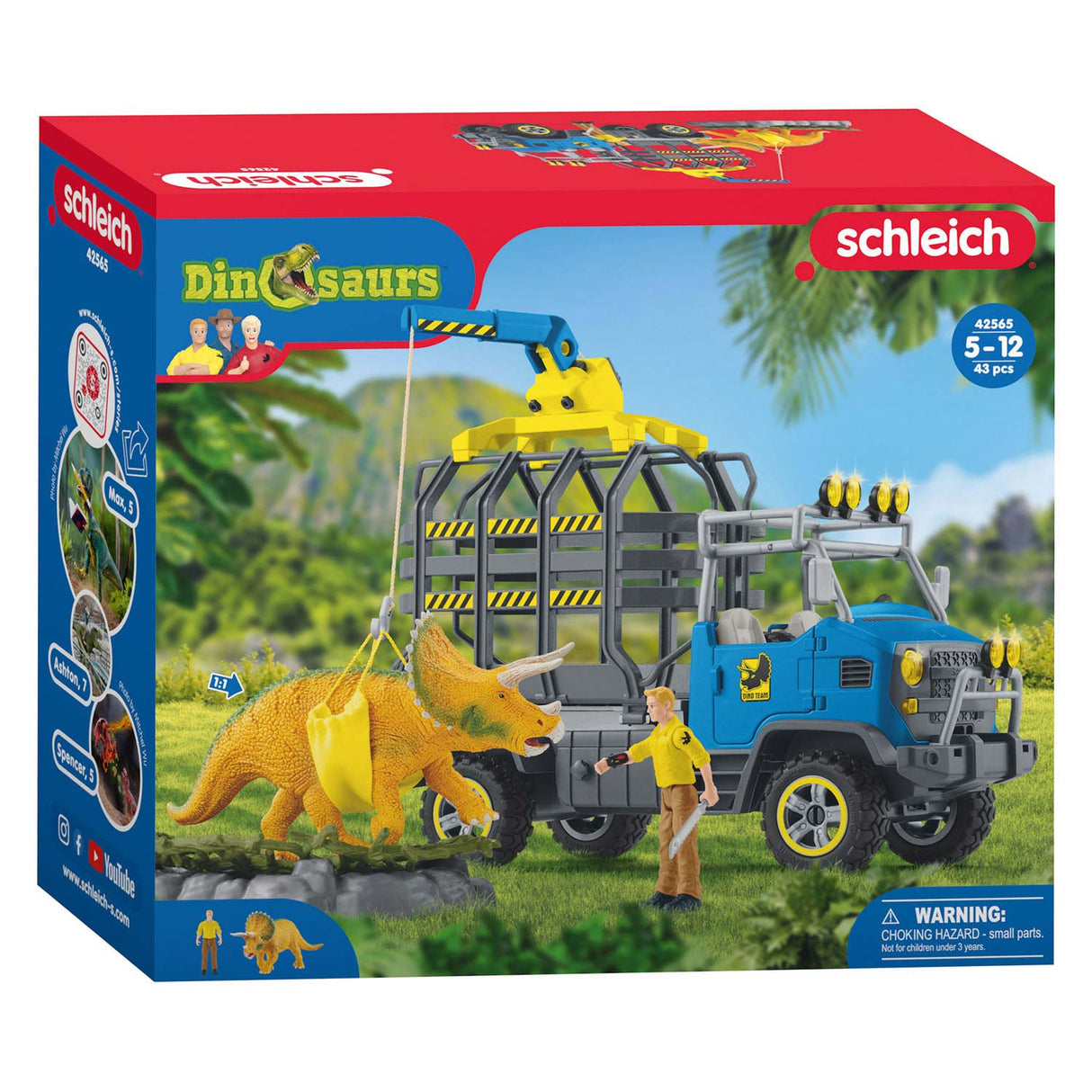 Schleich Dinosaururs Truck Mission 42565