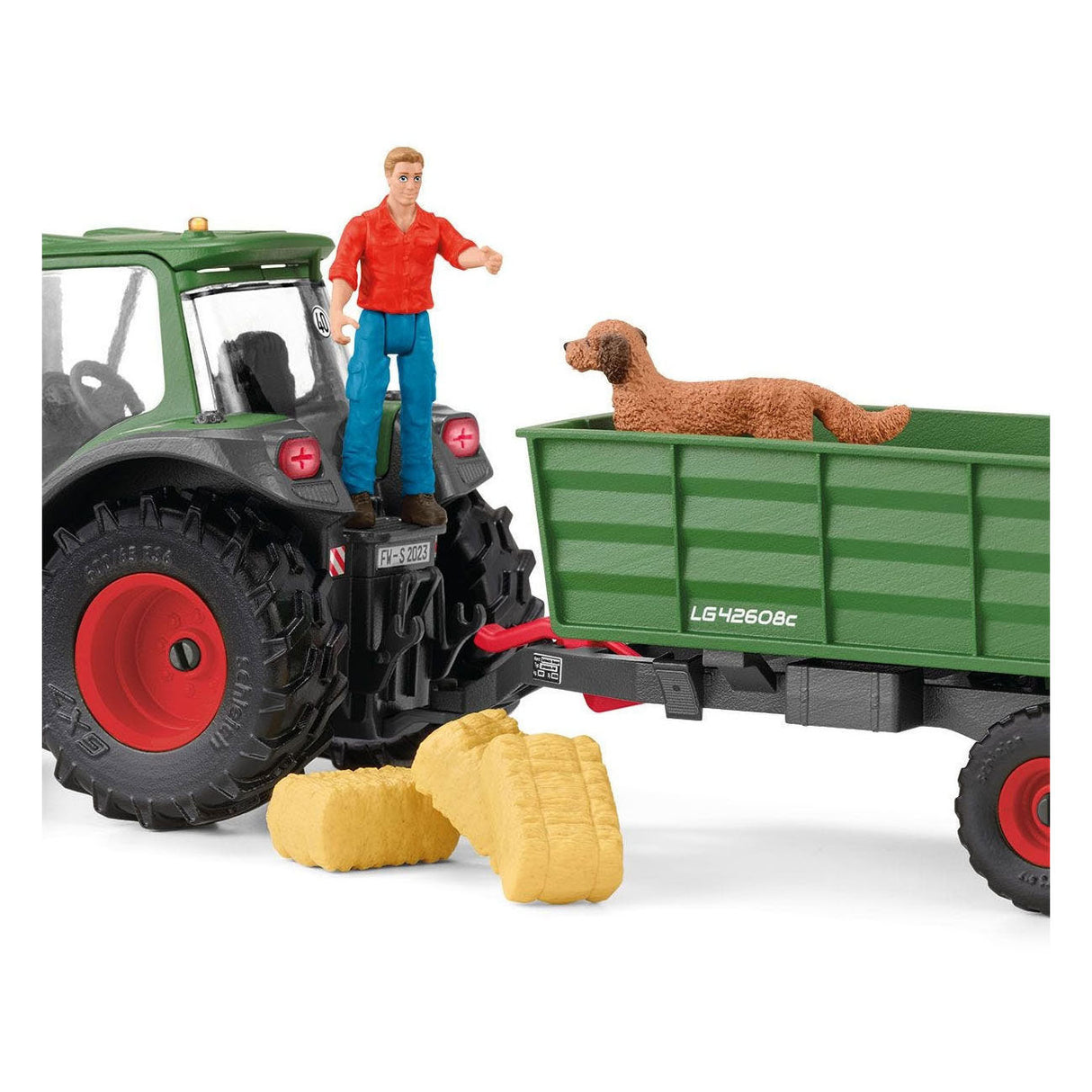 Schleich Farm World Tracteur avec remorque 42608