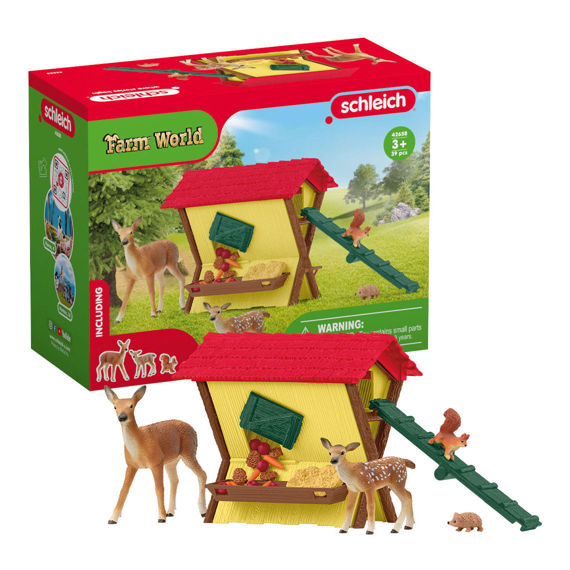 Schleich FARM WORLD De Bosdieren Voeren 42658