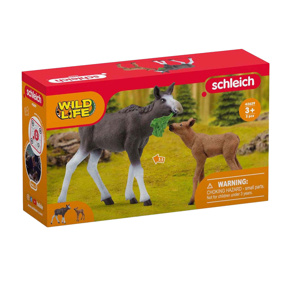 Schleich wild life moose with calf 42629