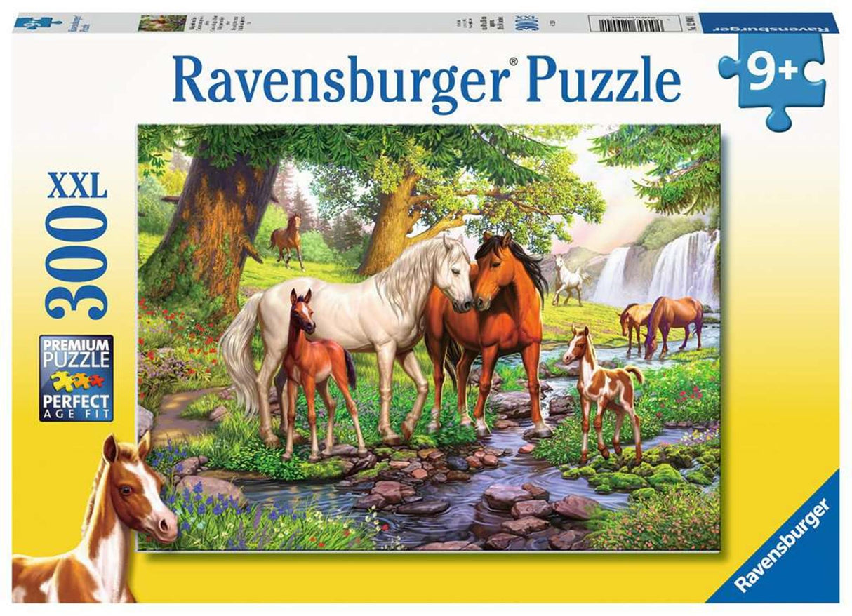 Ravensburger jigsaw puzzle xxl wild horses at the river, 300 pcs.