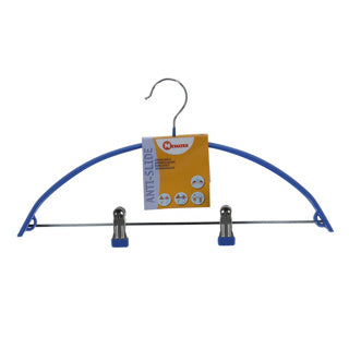Metaltex anti-slip clothes hanger with clip