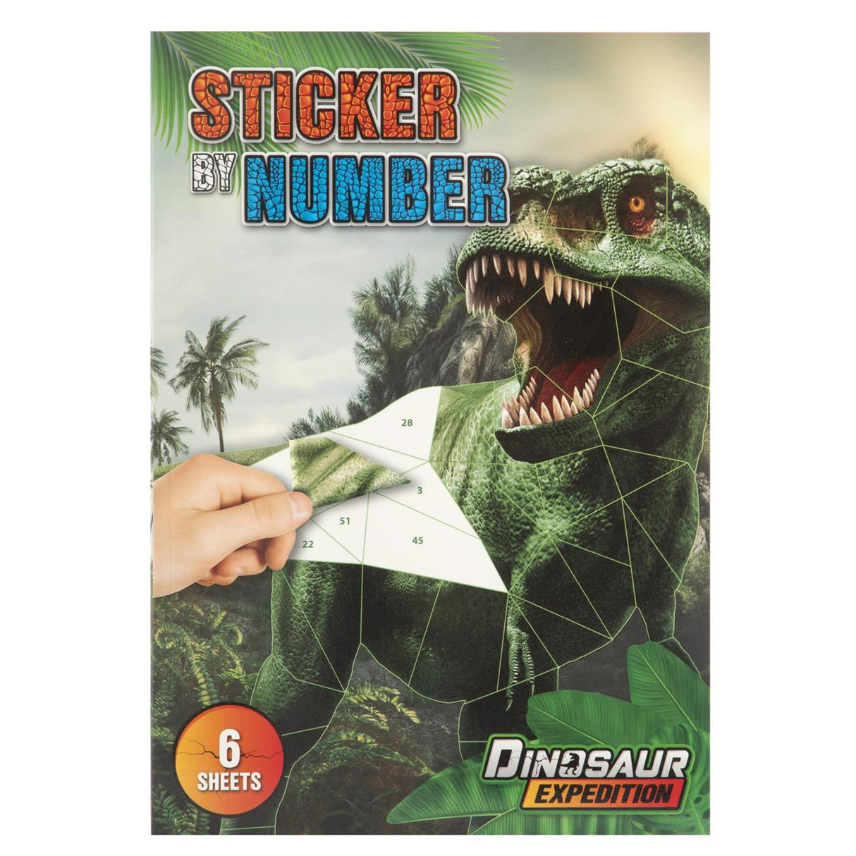 Ustvarjalna obrtna skupina dino nalepka po številkah