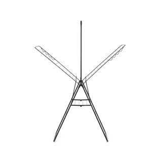 Brabantia tendedero hangon, 25 m con varilla - negro mate