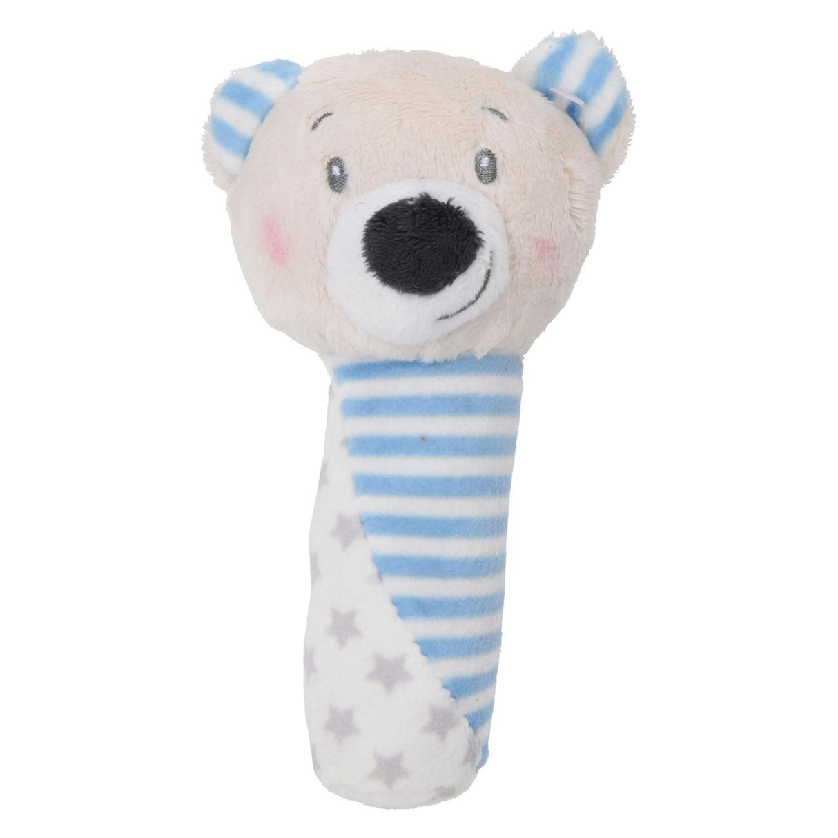 Bébé moelleux de la tige d'ours hochet en peluche