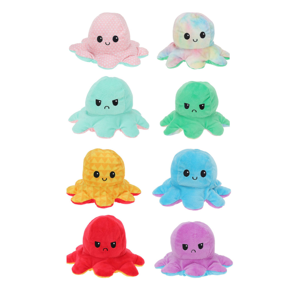Reversible plush octopus