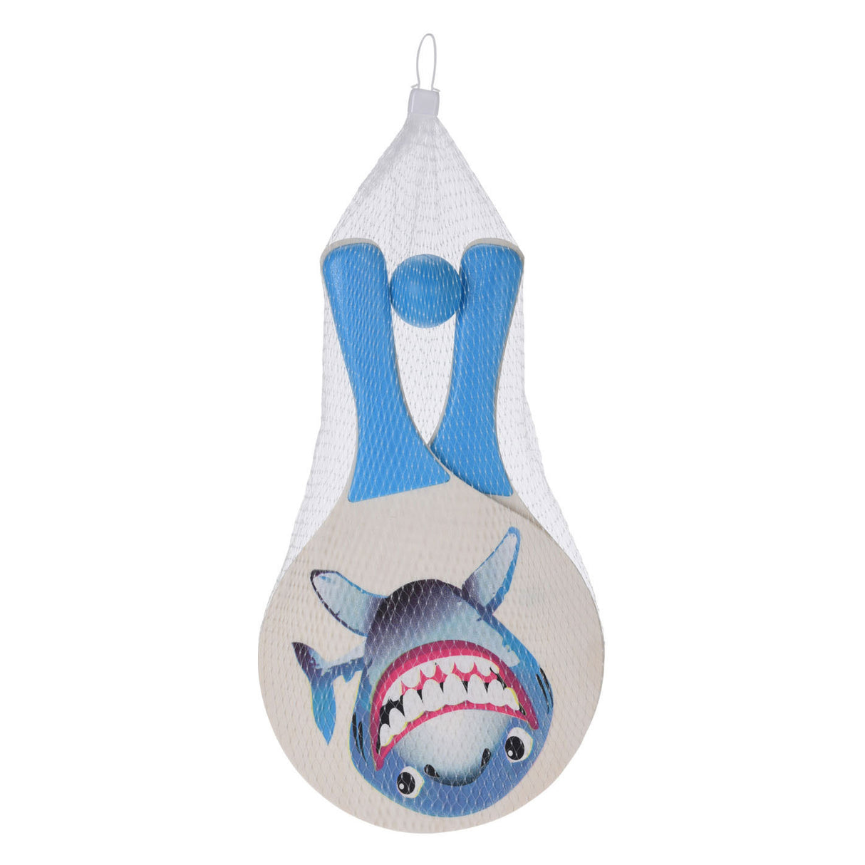 Beachball set marine animals, made of wood