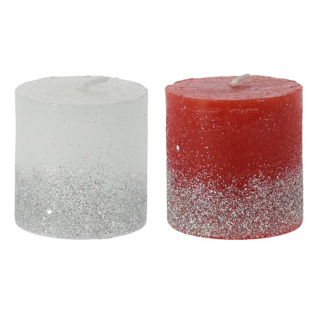 Rustic Candles with Glitter, 24 pcs.