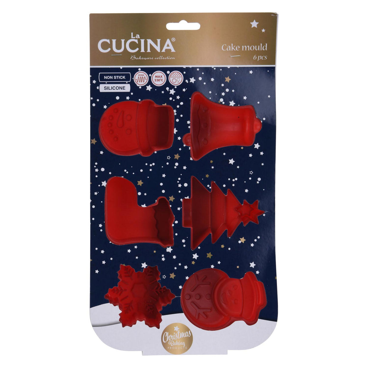 Calco di torta Christmas, 6st.