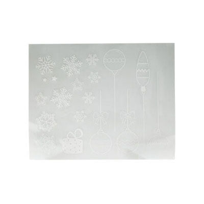 Tema de Navidad de la pegatina de la ventana