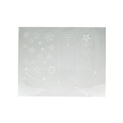 Tema de Navidad de la pegatina de la ventana