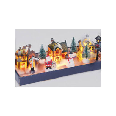 Village de Noël avec LED, 10dlg.